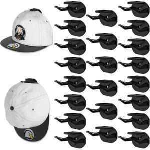 22 Pack Adhesive Hat Hooks for Wall, Super Strong Hat Rack for Baseball Caps